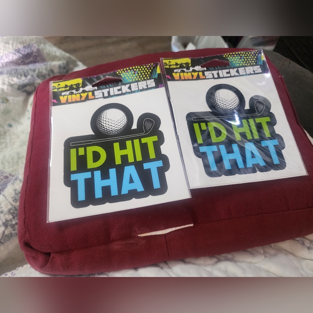 Yeti Stickers And 2 Golf Stickers